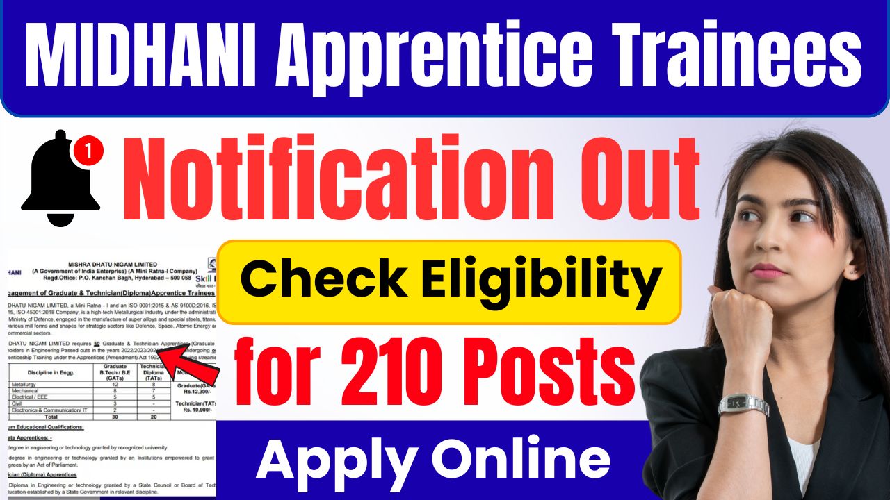 MIDHANI Apprentice Trainees