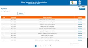 BTSC Pump Operator Syllabus 2025