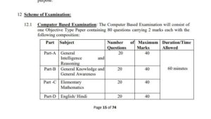 SSC GD Constable Syllabus PDF Download