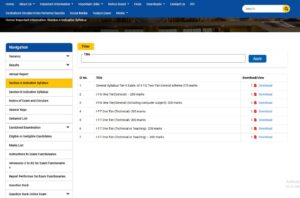 DSSSB MTS Syllabus Pdf Download