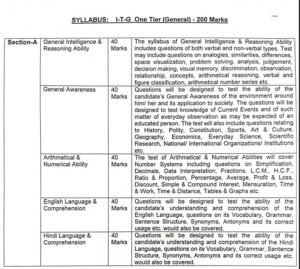 I-T-G One Tier(General) – 200 marks