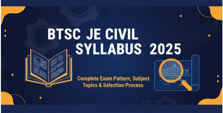 MPESB Group 1 and 2 Recruitment 2026 BTSC JE Civil Syllabus 2025