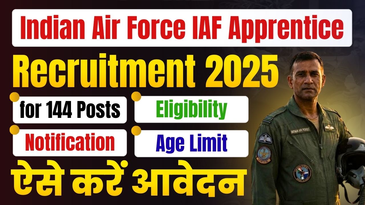 SSC Indian Air Force IAF Apprentice Recruitment 2025