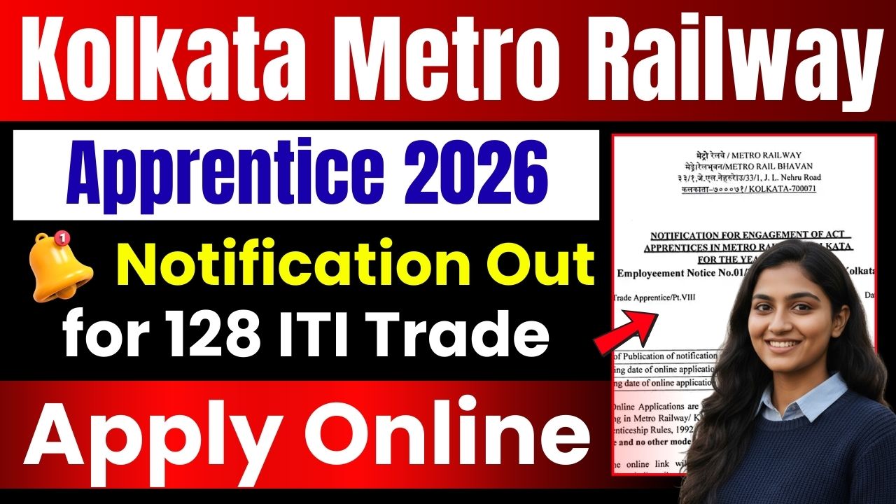 Kolkata Metro Railway Apprentice Vacancy 2026