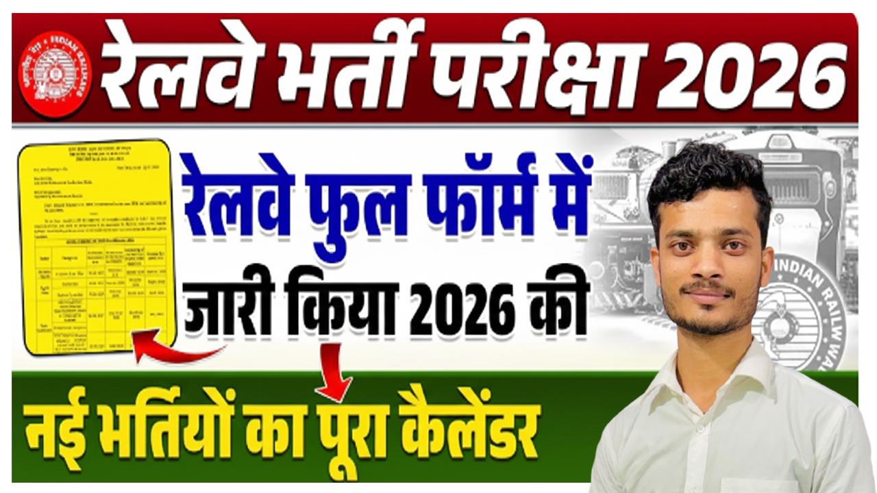 Bihar Post Matric Scholarship 2025 RRB Exam Calendar 2026