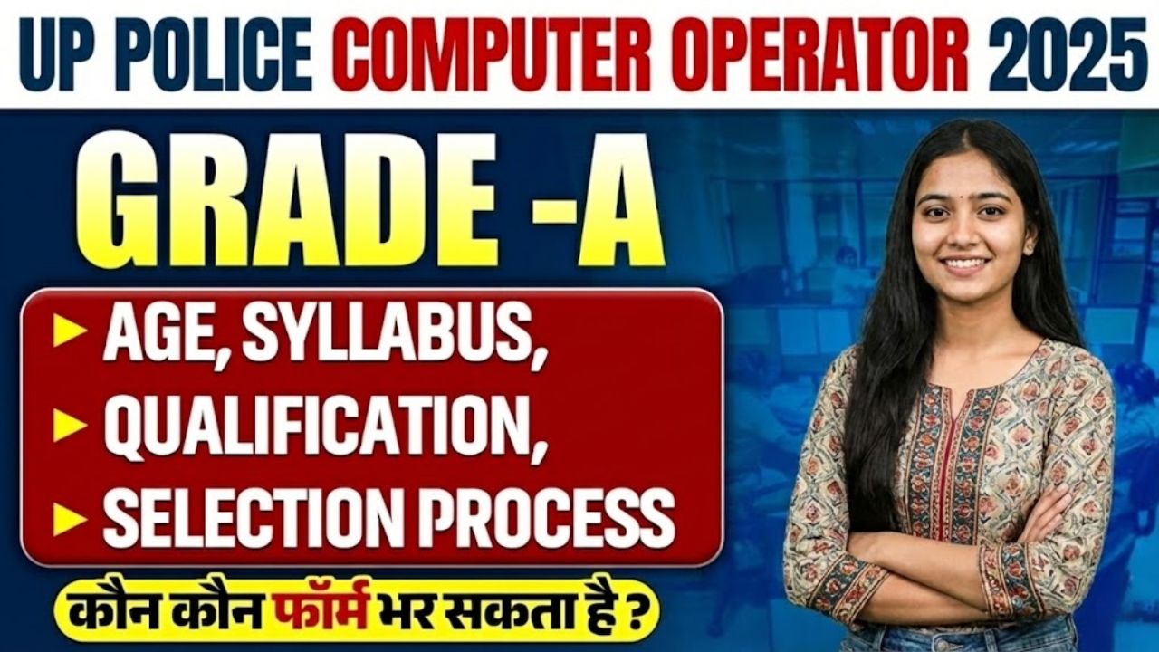 UP Police Computer Operator Grade A Recruitment 2026