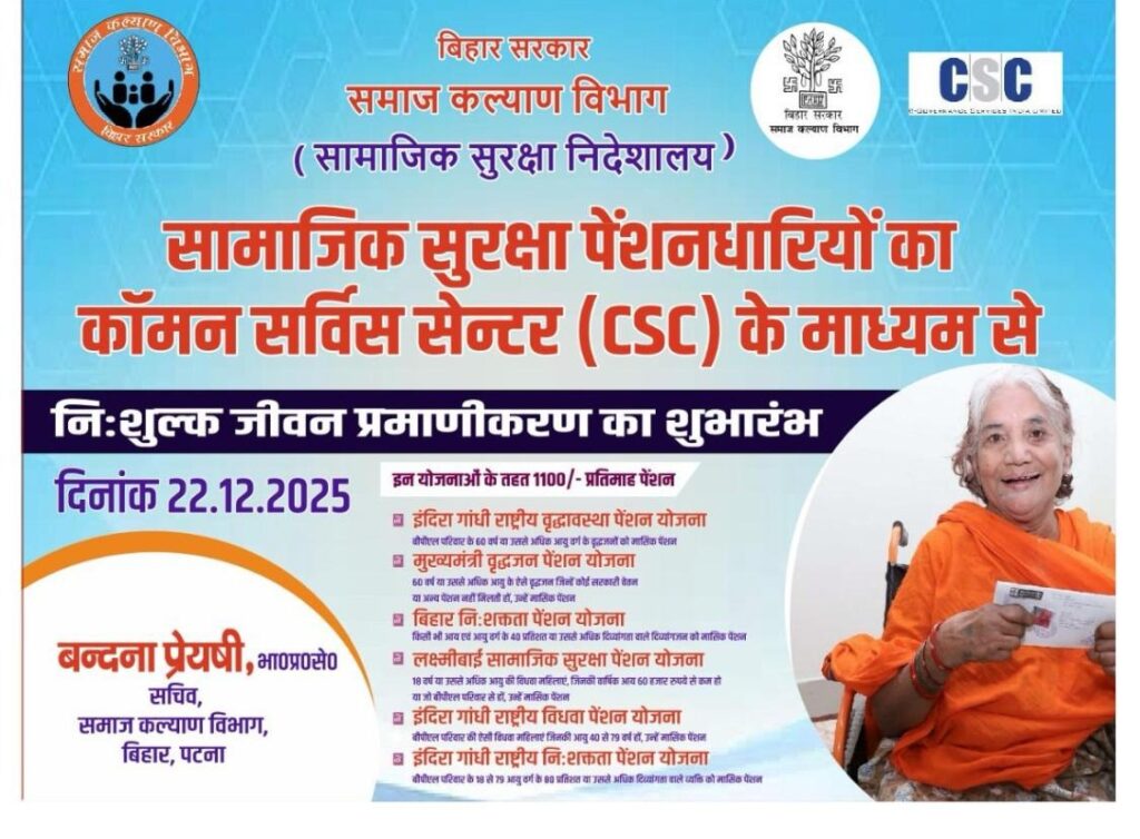 Bihar Pension KYC Online