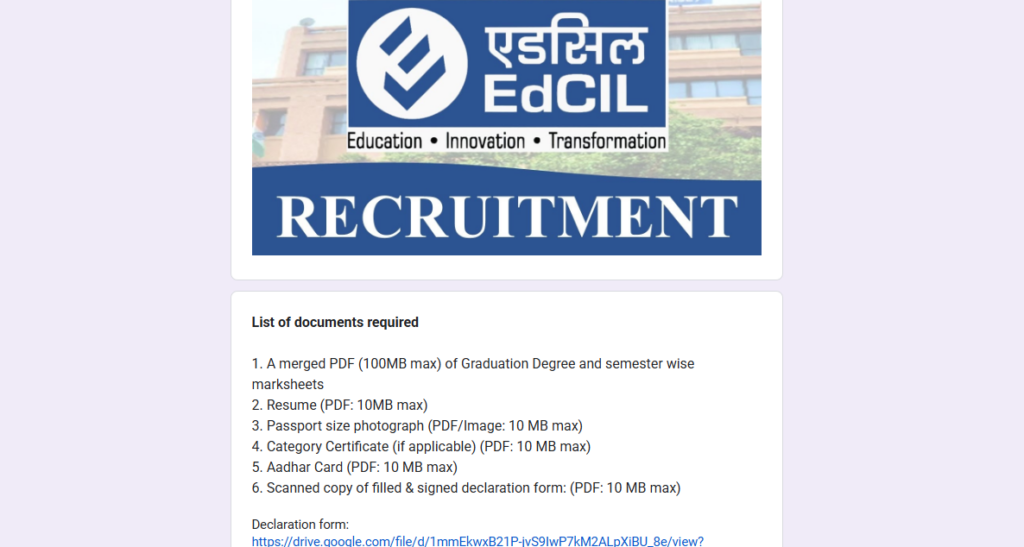 How to Apply for EdCIL Graduate Apprentices Recruitment 2026