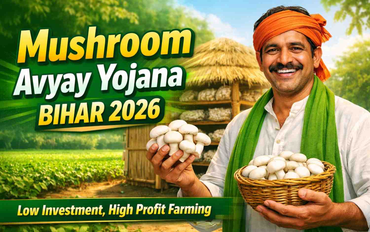 Mushroom Avyay Yojana Bihar 2026 – किसानों के लिए मशरूम खेती योजना