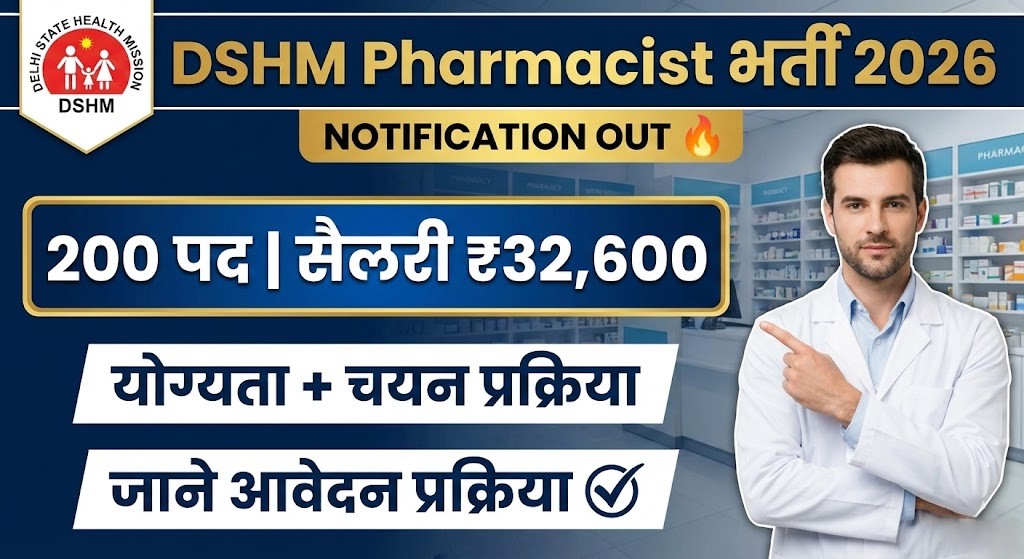RRB Group D Recruitment 2026 DSHM Pharmacist Recruitment 2026