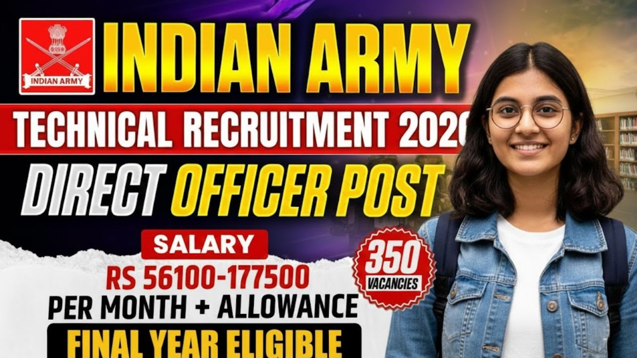 Indian Army SSC Tech Women Recruitment 2026 Indian Army SSC Tech Men Recruitment 2026