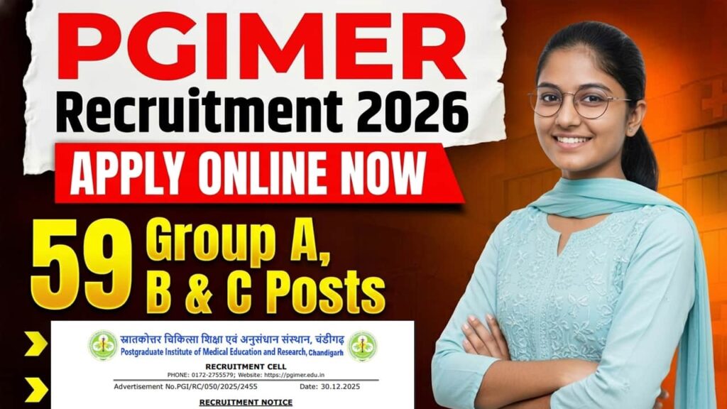 PGIMER Recruitment 2026:
