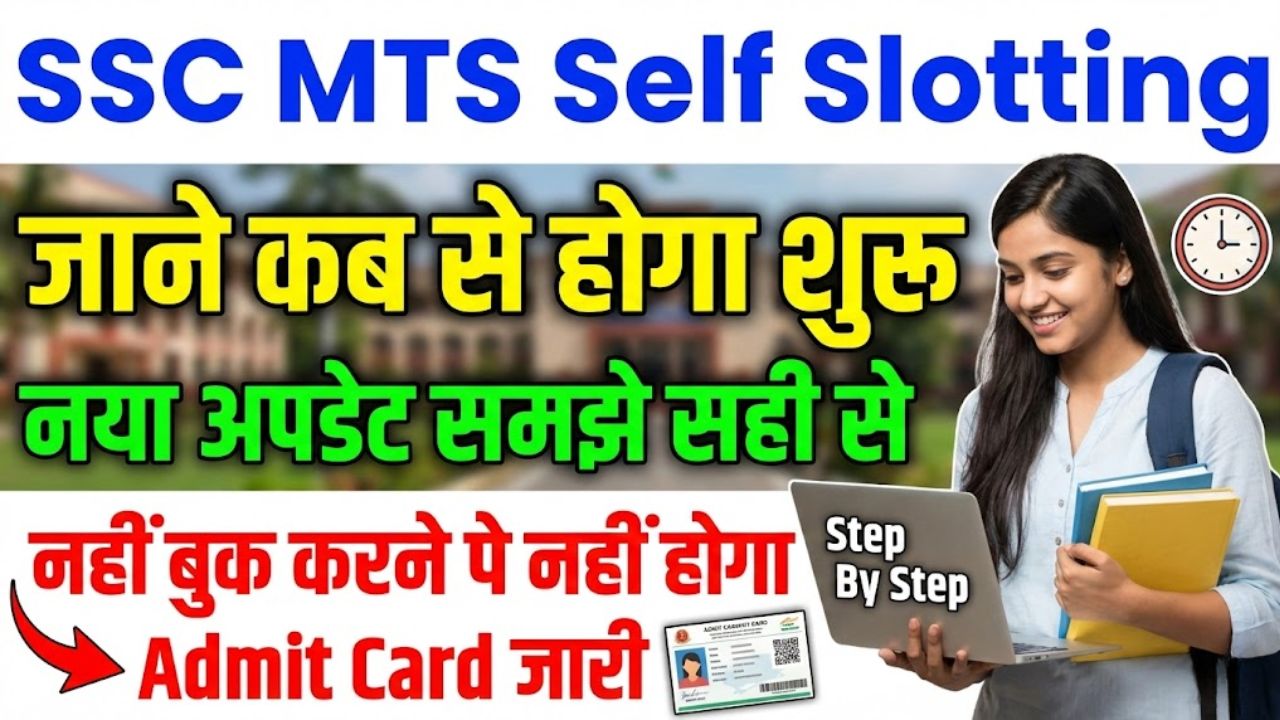 SSC MTS Self Slot Selection 2026