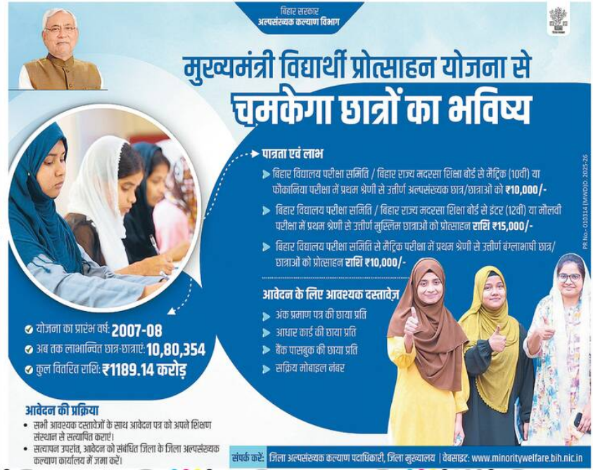 UP Anganwadi Worker Recruitment 2026 Mukhyamantri Vidyarthi Protsahan Yojana