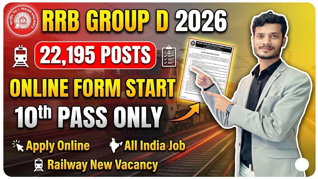 RRB Group D Recruitment 2026 in Top 5 10th Pass Govt Vacancy 2026