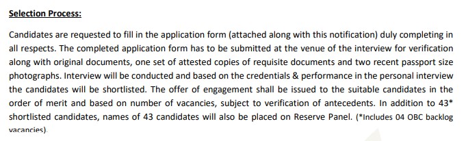 IRCTC Hospitality Monitors Recruitment 2026 Selection process