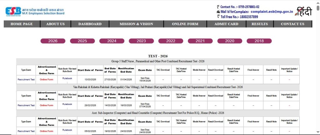 MPESB Group 5 Paramedical Staff Recruitment 2026 MPESB Group 5 Paramedical Staff Recruitment 2026