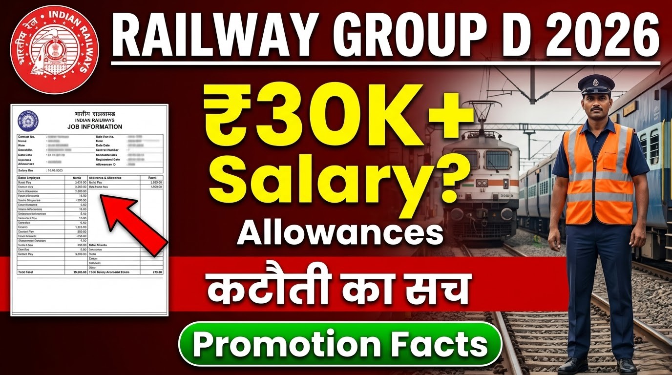 SSC CGL Vacancy 2026 Railway Group D In-Hand Salary 2026
