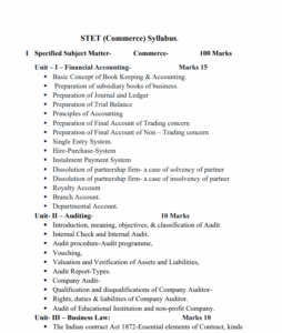 Bihar Stet Syllabus 2026 Pdf Download