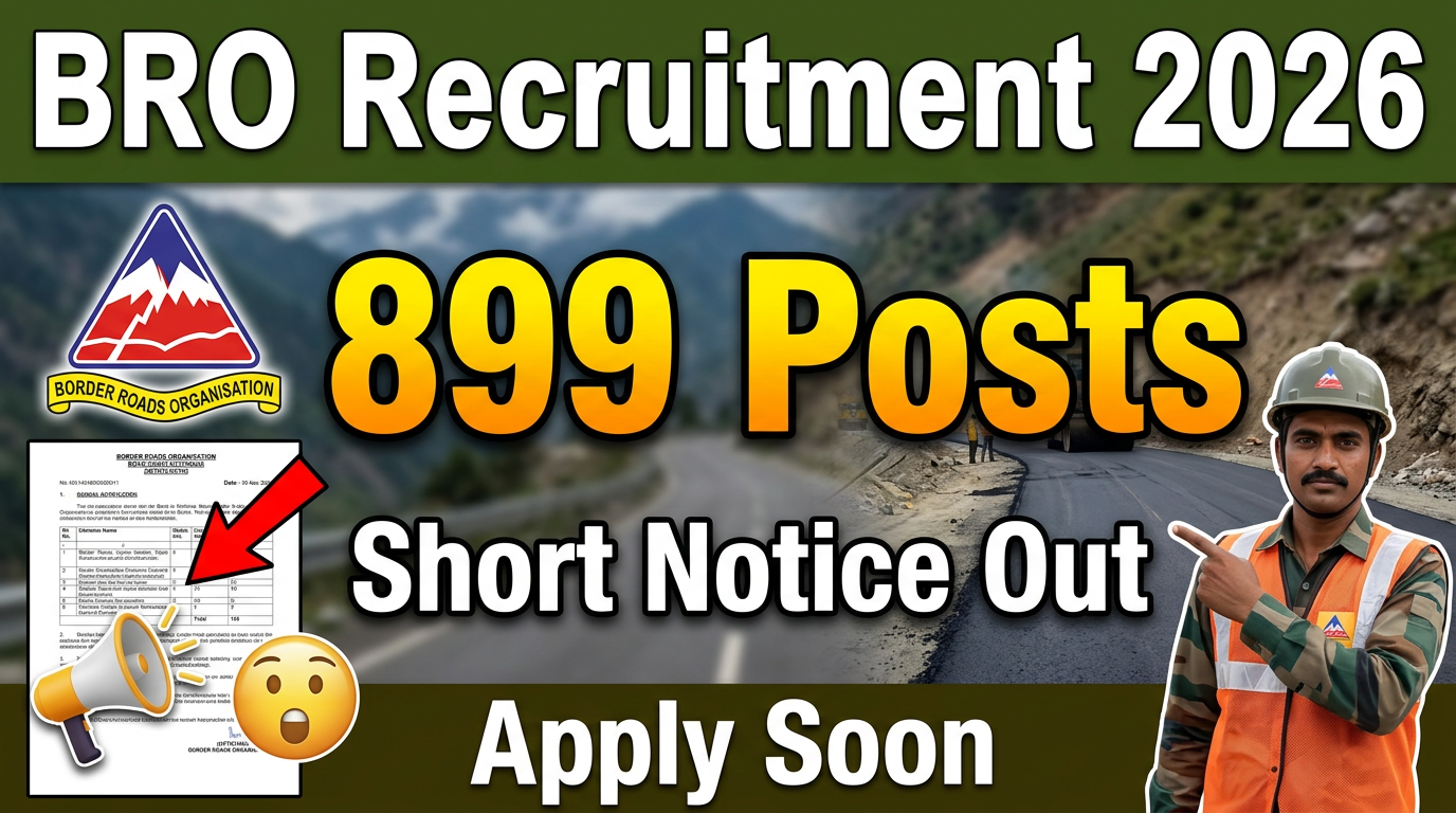 BRO Recruitment 2026 BRO Recruitment 2026