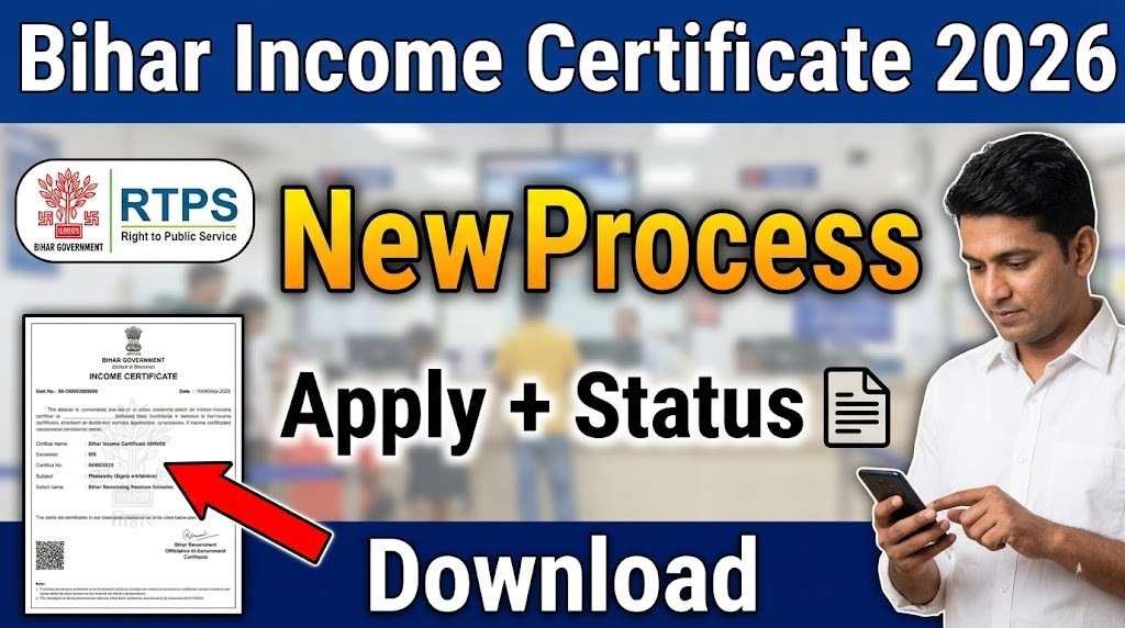 Bihar Income Certificate New Process 2026