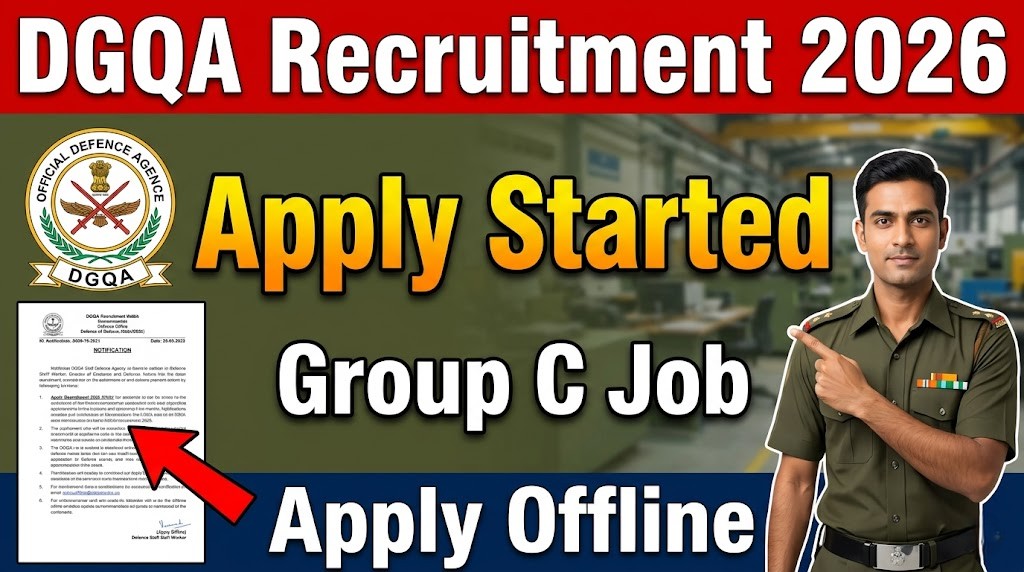Indian Army Agniveer Rally Recruitment 2026 DGQA Recruitment 2026