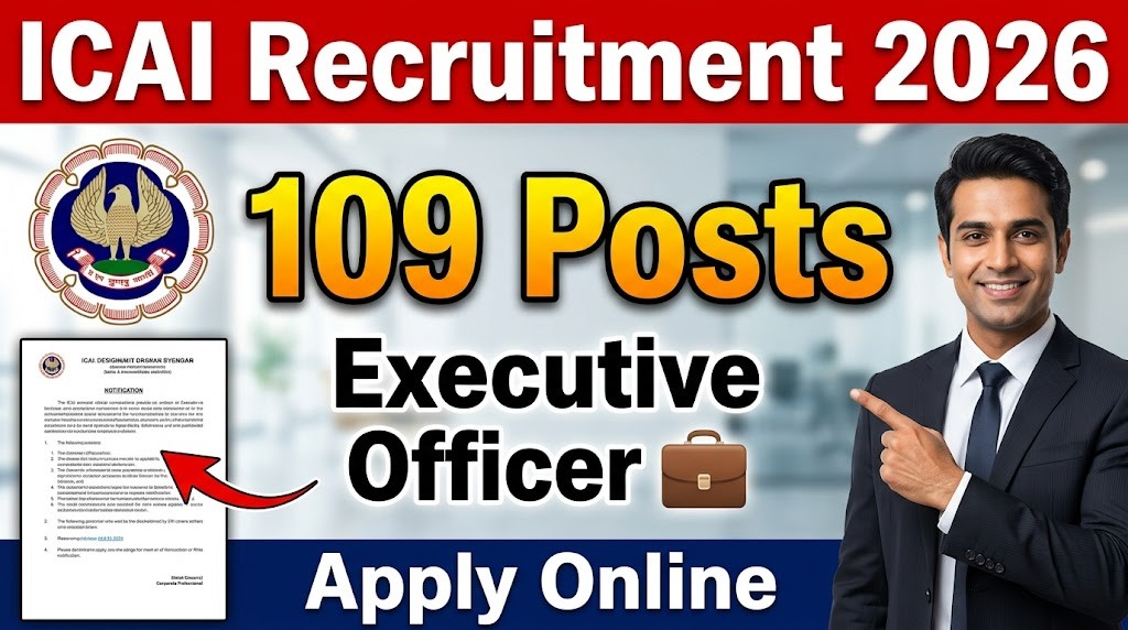 DGQA Recruitment 2026 ICAI Executive Officer Recruitment 2026