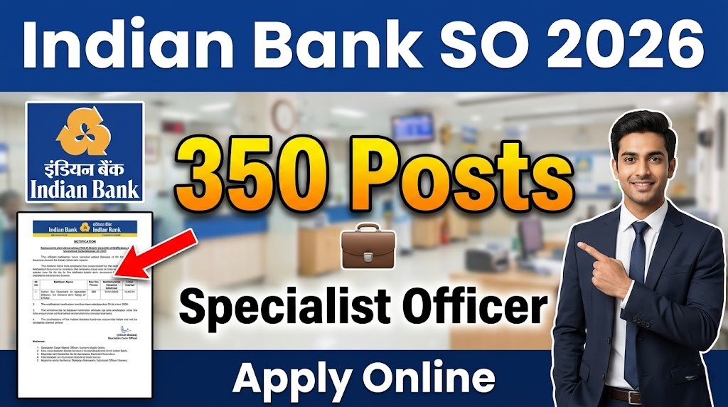 Indian Bank SO Recruitment 2026