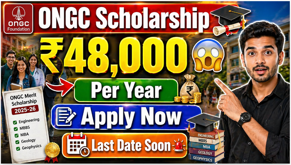 ONGC Merit Scholarship 2025-26
