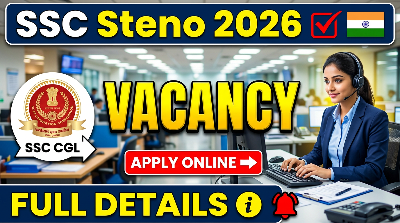 SSC Stenographer Vacancy 2026