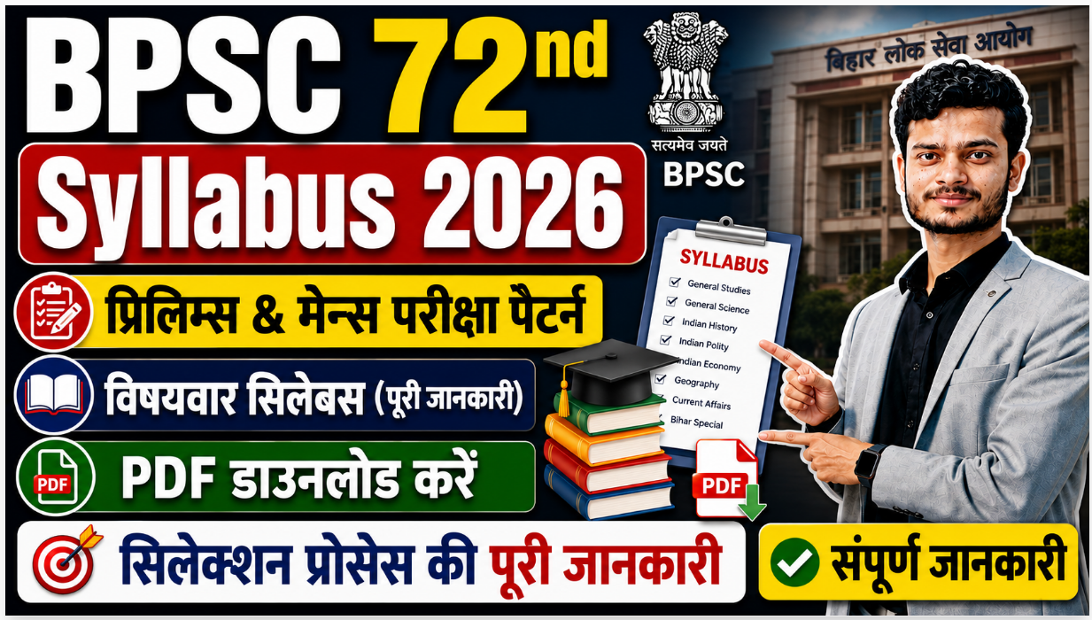 BPSC 72nd Syllabus 2026