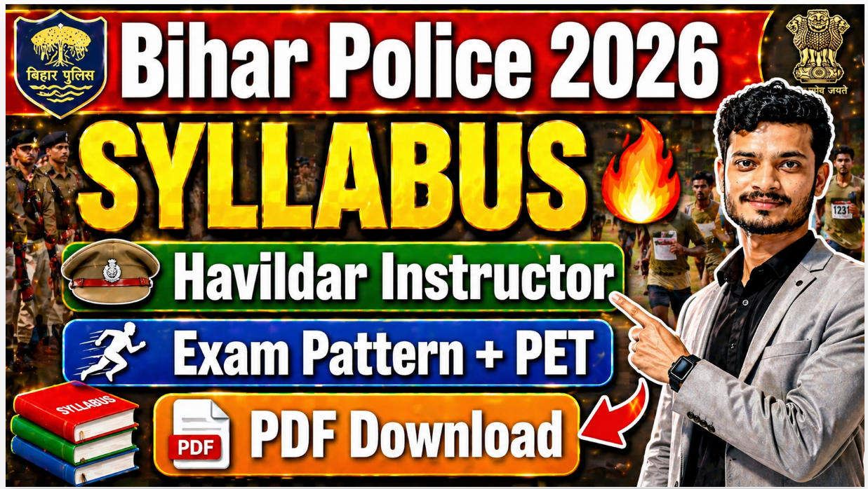 Bihar Police Havildar Instructor Syllabus 2026