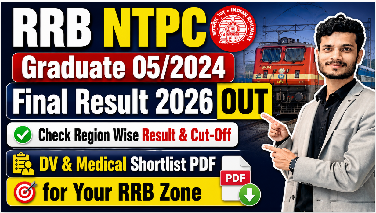 RRB NTPC Graduate 052024 Final Result 2026 