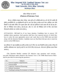 Government Job Preparation Mistakes Bihar Integrated B.Ed Common Entrance Test Syllabus 2026