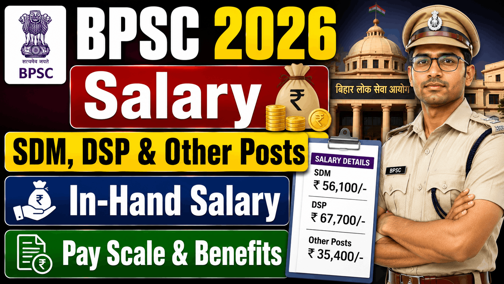 Government Jobs After BSc BPSC Salary 2026