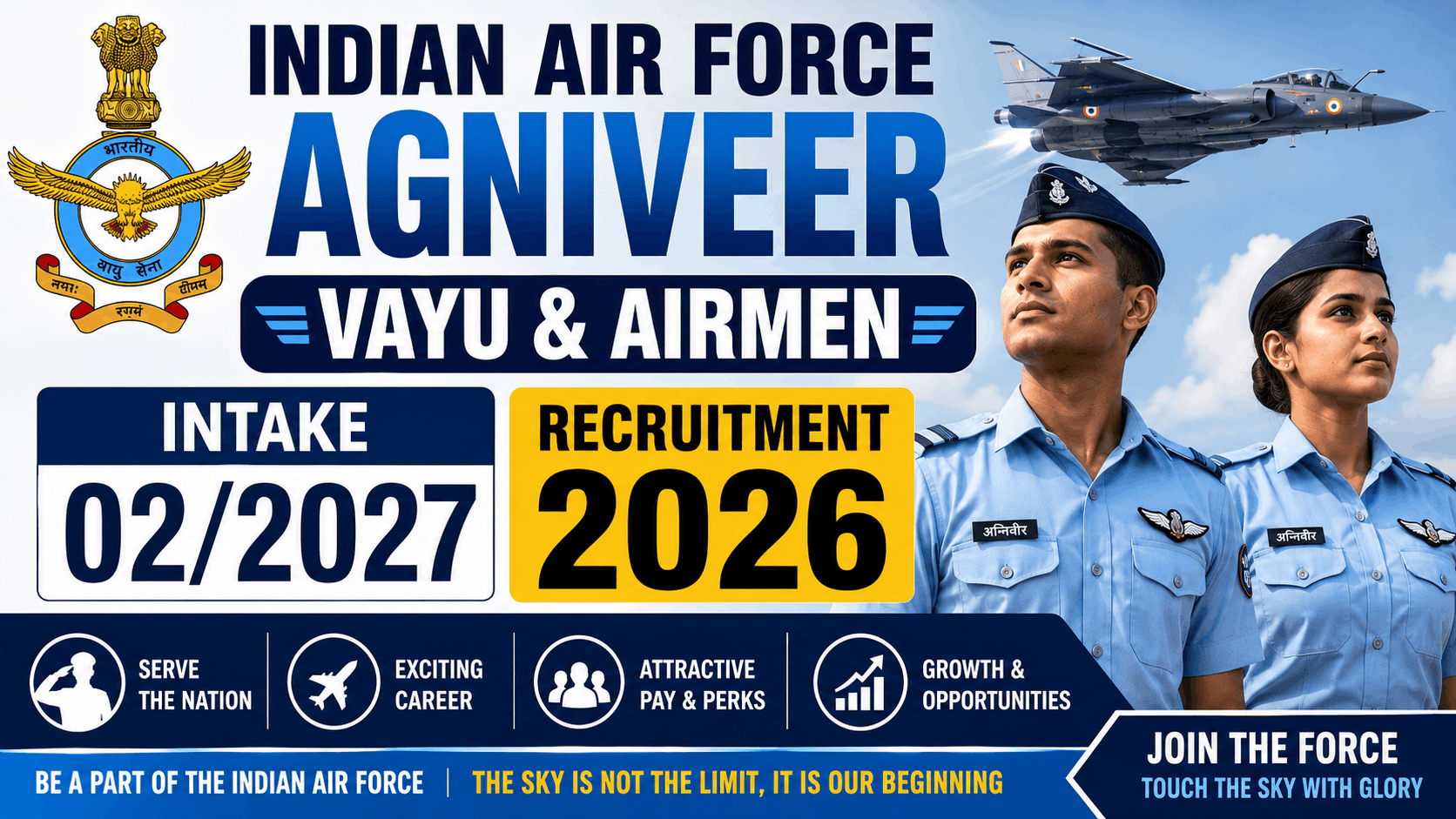 SBI PO Recruitment 2026 Indian Air Force Agniveervayu & Airmen for Indian Air Force Agniveervayu & Airmen Intake 02/2027 Recruitment 2026