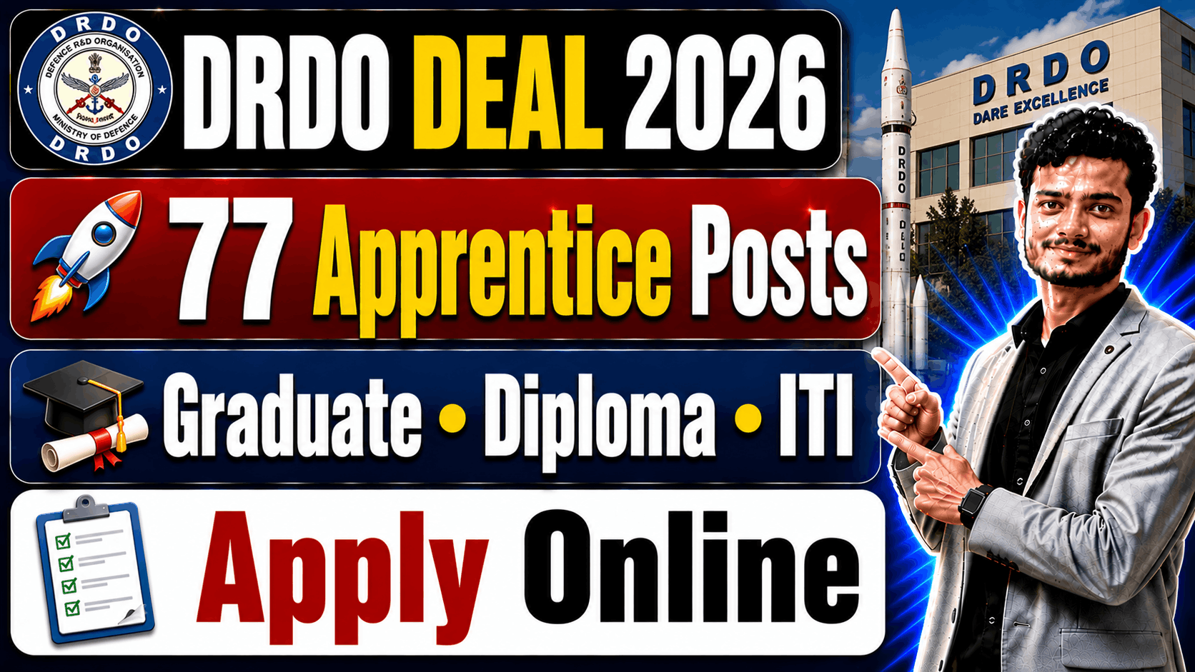 DRDO DEAL Apprentice Recruitment 2026