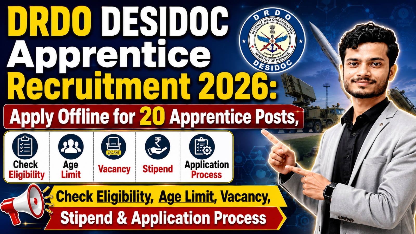 Bihar Paramedical Result 2026 DRDO DESIDOC Apprentice Recruitment 2026