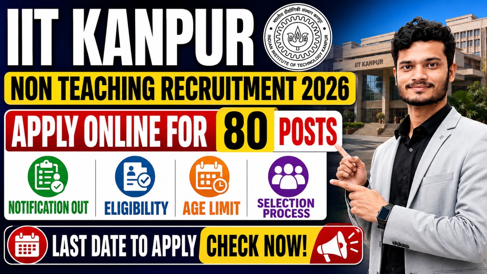 IIT Kanpur Non Teaching Recruitment 2026 IIT Kanpur Non Teaching Recruitment 2026