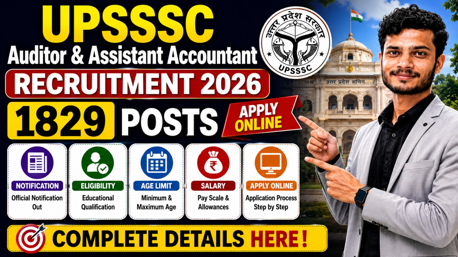 Sukanya Samriddhi Yojana 2026 UPSSSC Auditor & Assistant Accountant Recruitment 2026