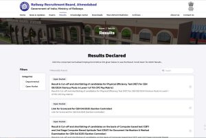 IBPS SO Recruitment 2026 Railway Group D Result 2026