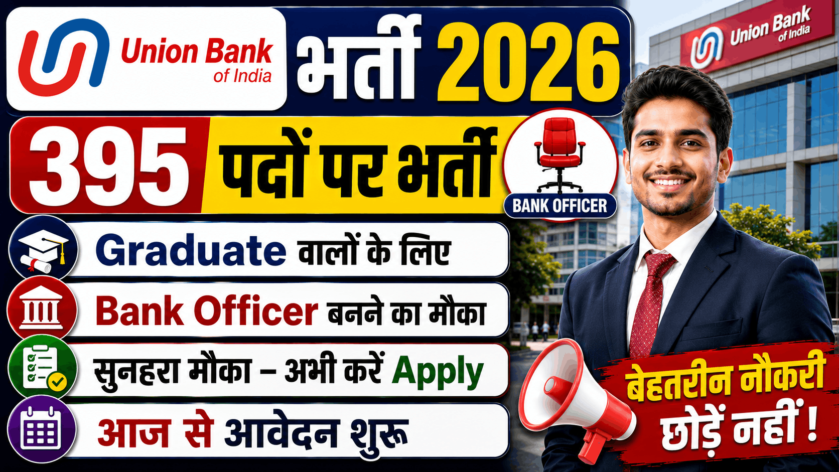 Bihar Polytechnic Seat Allotment Result 2026 Union Bank of India SO Recruitment 2026