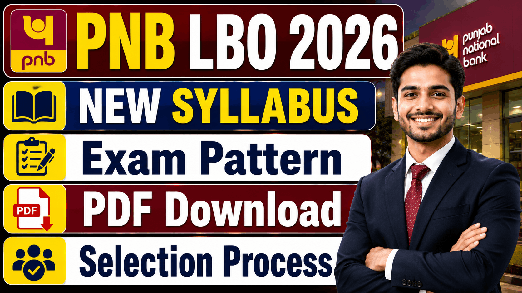 Government Jobs Without Maths PNB LBO Syllabus 2026